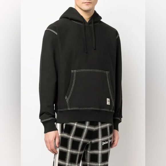 Stussy Contrast stitch hoodie in black • Medium - Picture 1 of 7